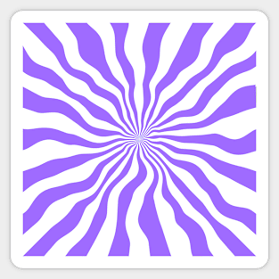 Purple Stripes And White Stripes Sticker